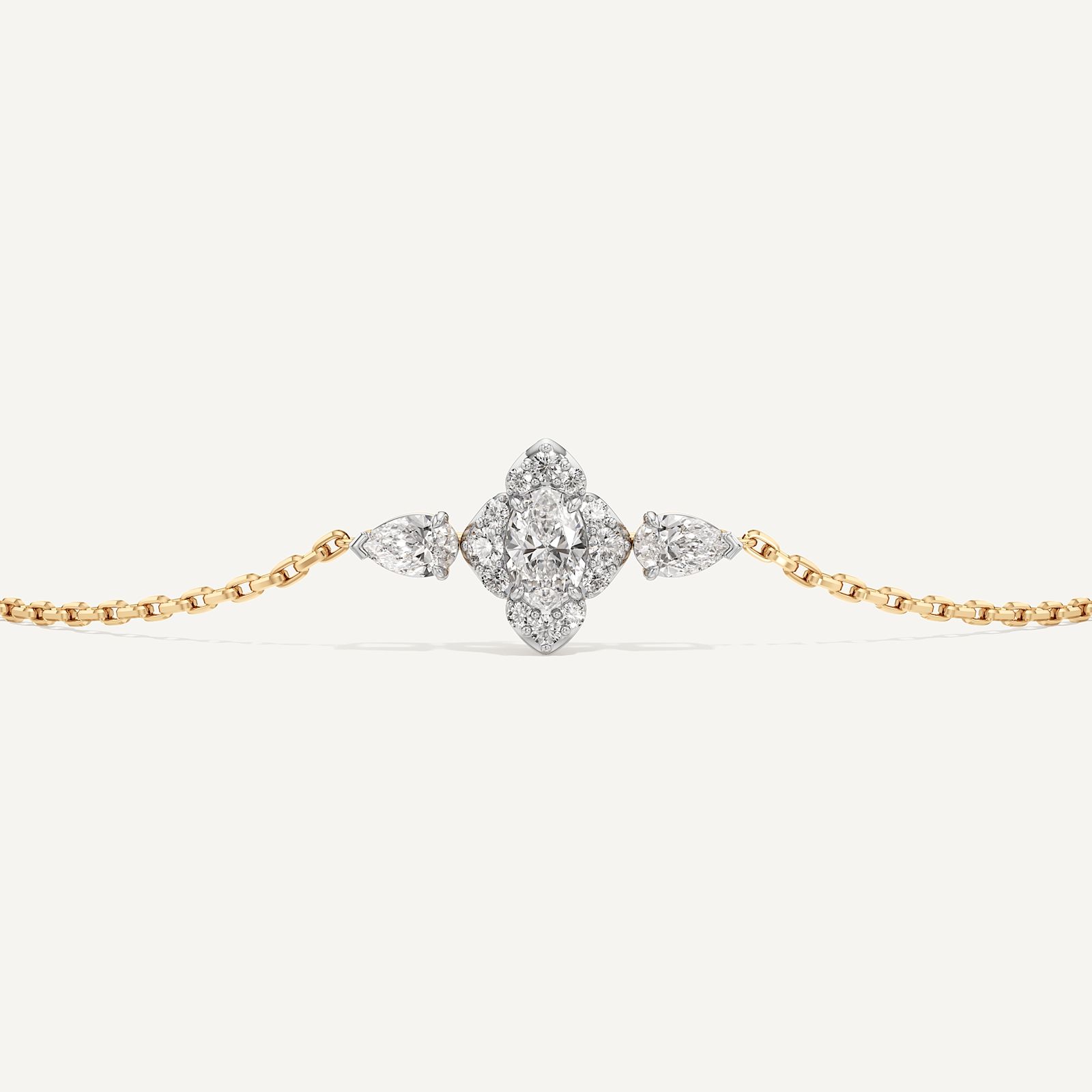 Bailey Oval Pear & Round Diamond