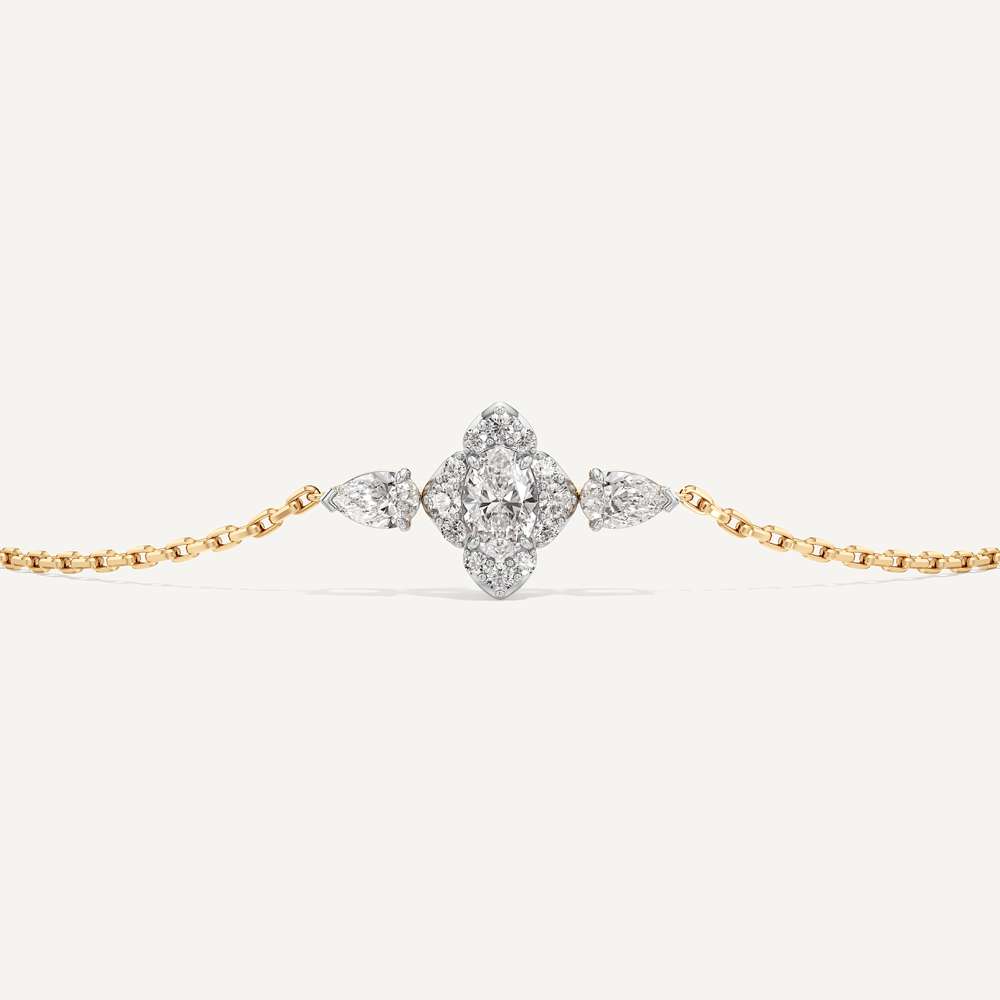 Bailey Oval Pear & Round Diamond