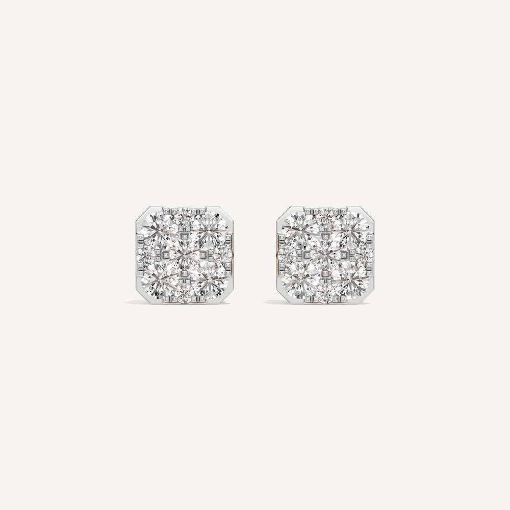 Eternal Asscher Diamond Earrings