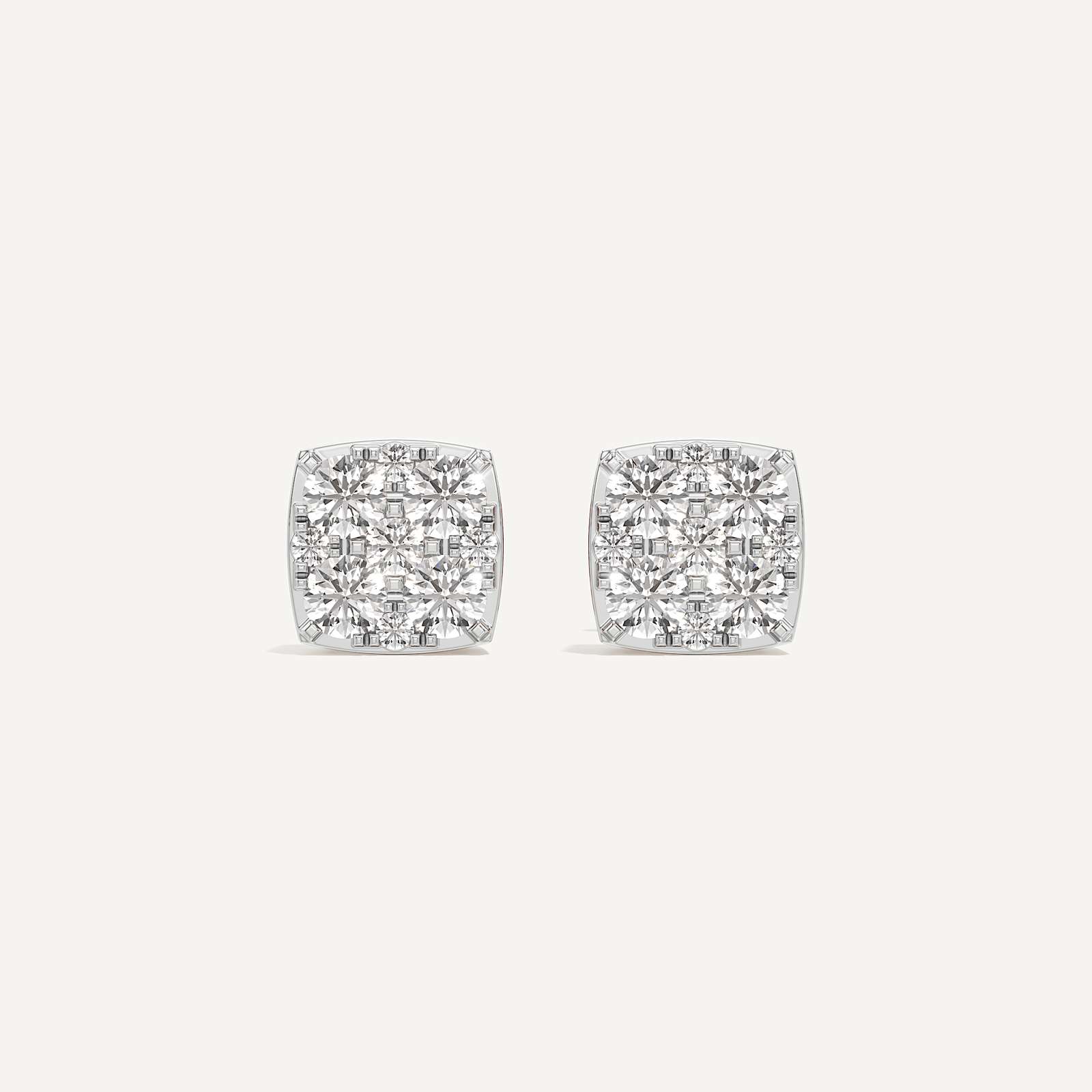 Timeless Cushion Diamond Earrings
