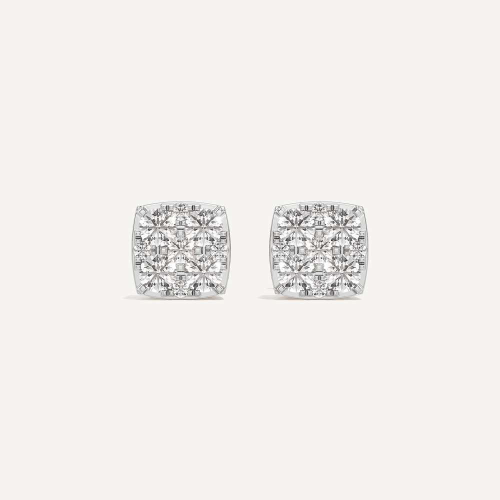 Timeless Cushion Diamond Earrings