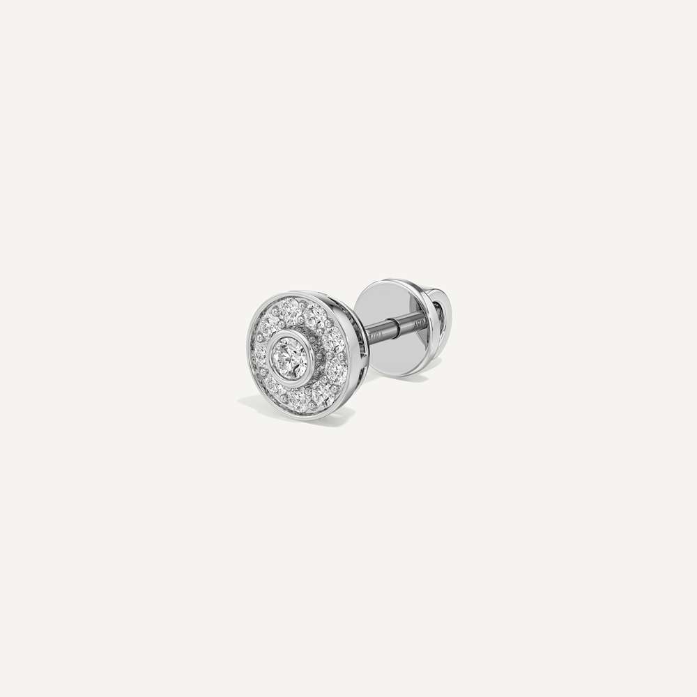 Aurelle Round Diamond Stud