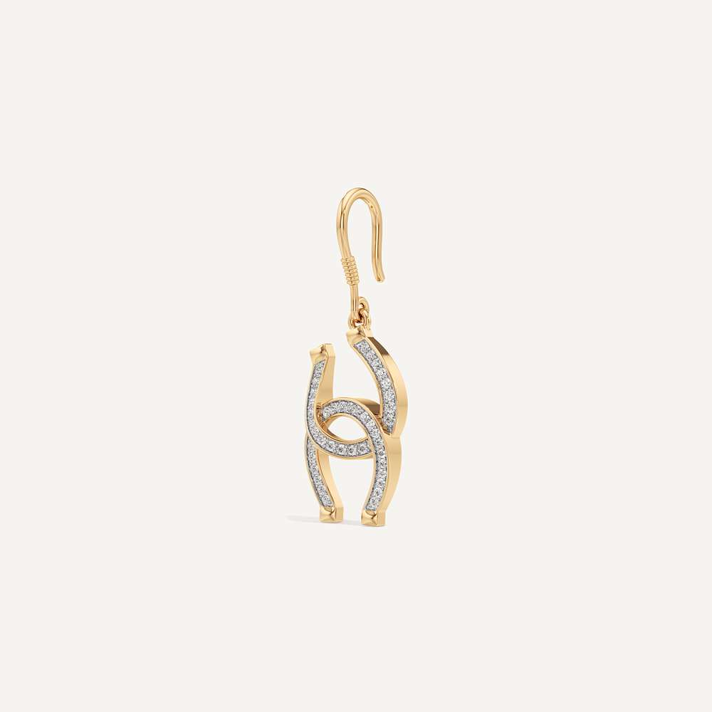 Arena Twist Horseshoe Earring