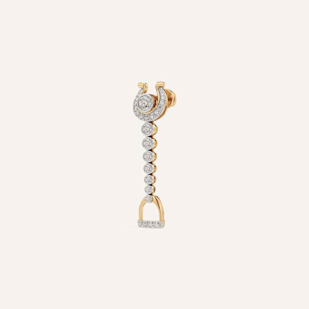 Phoenix Stirrup Horseshoe Dangler Earring