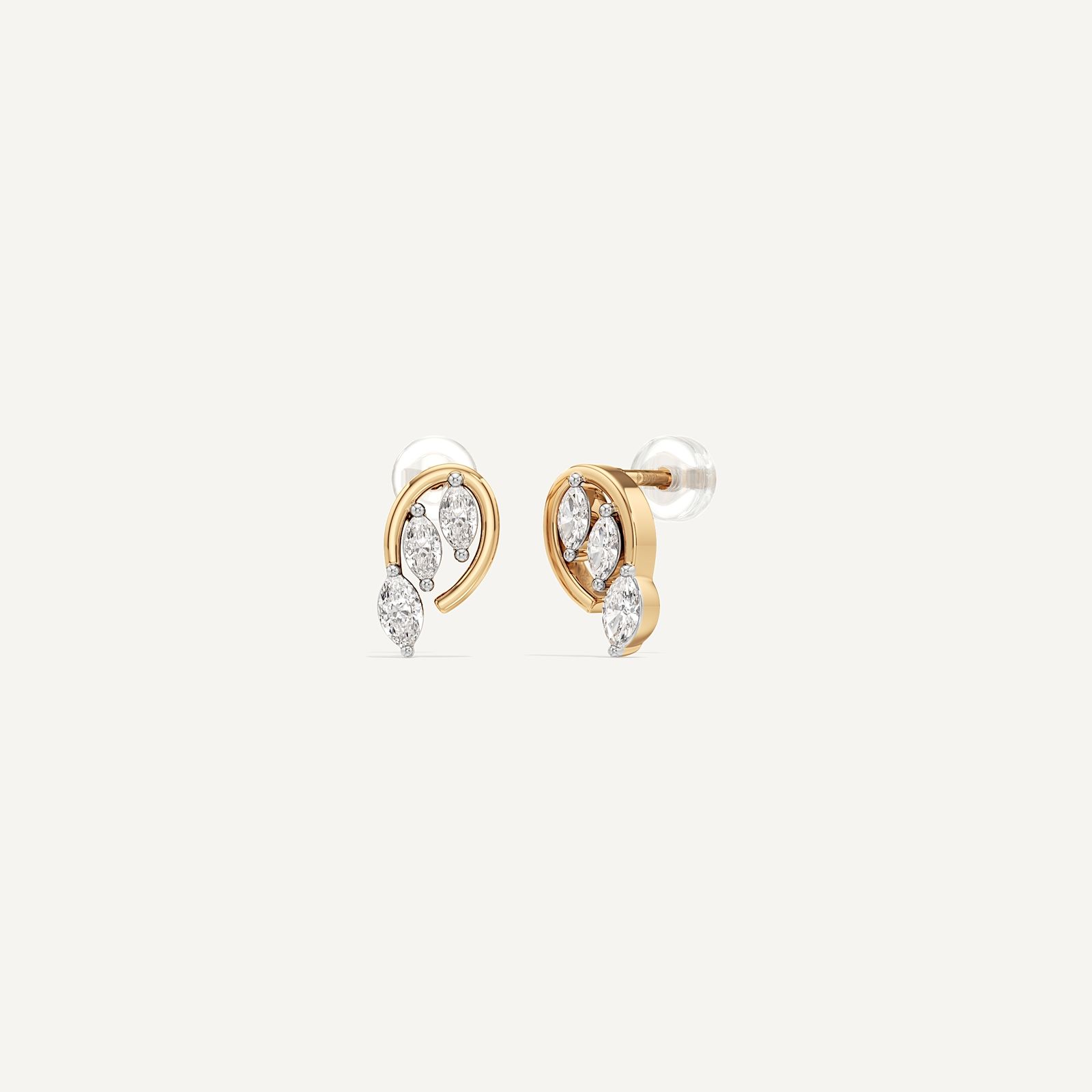 Teardrop Diamond Stud