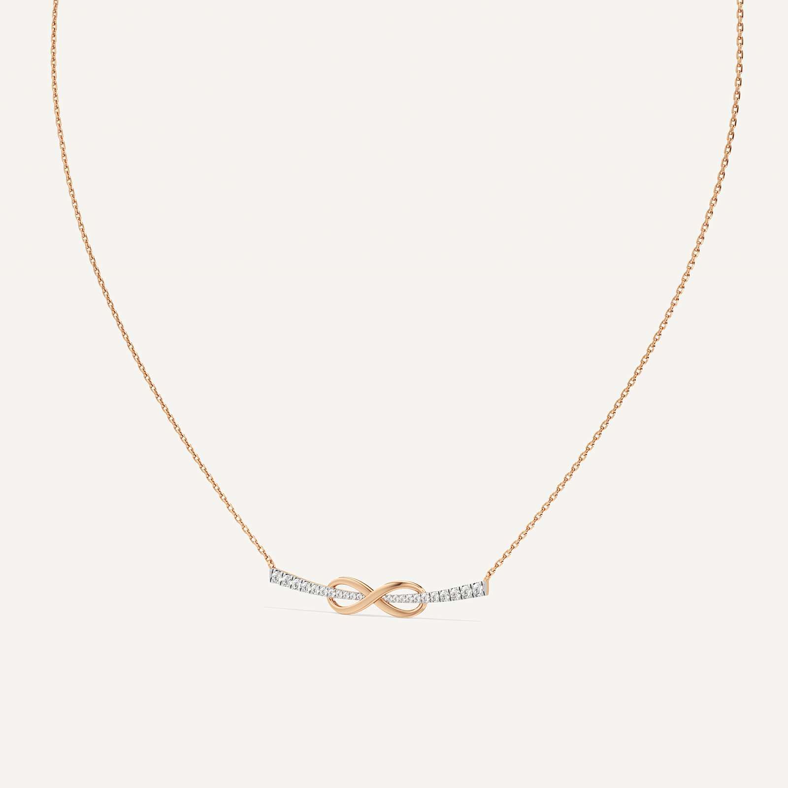 Infinity Link Round Diamond