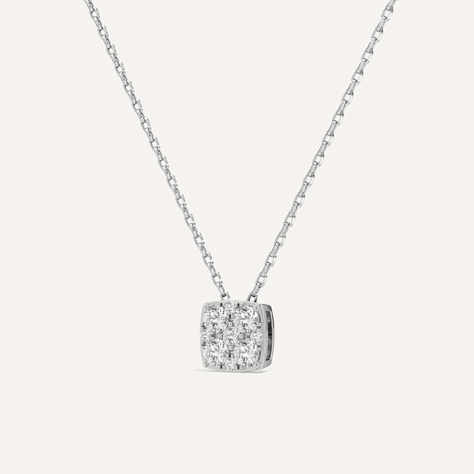Whisper Cushion Diamond Pendant