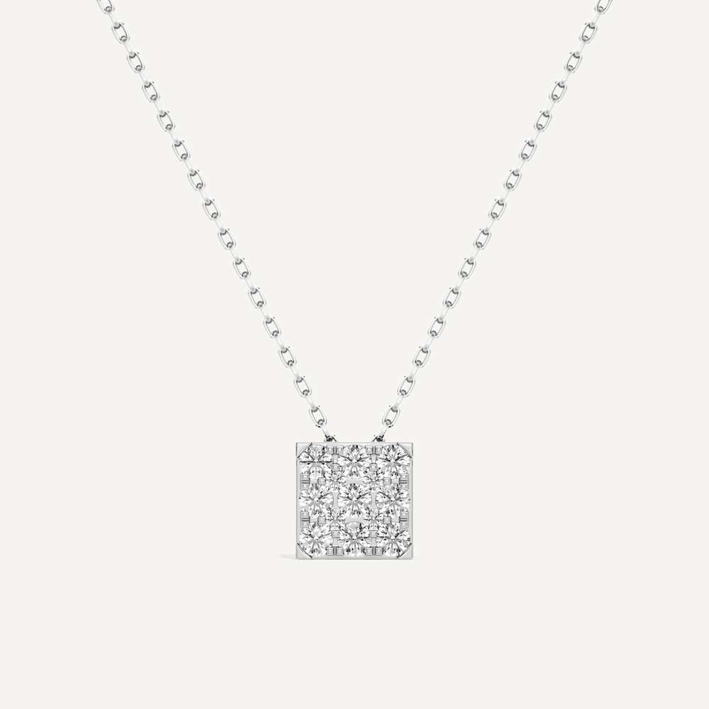 Sovereign Princess Diamond Pendant with Chain
