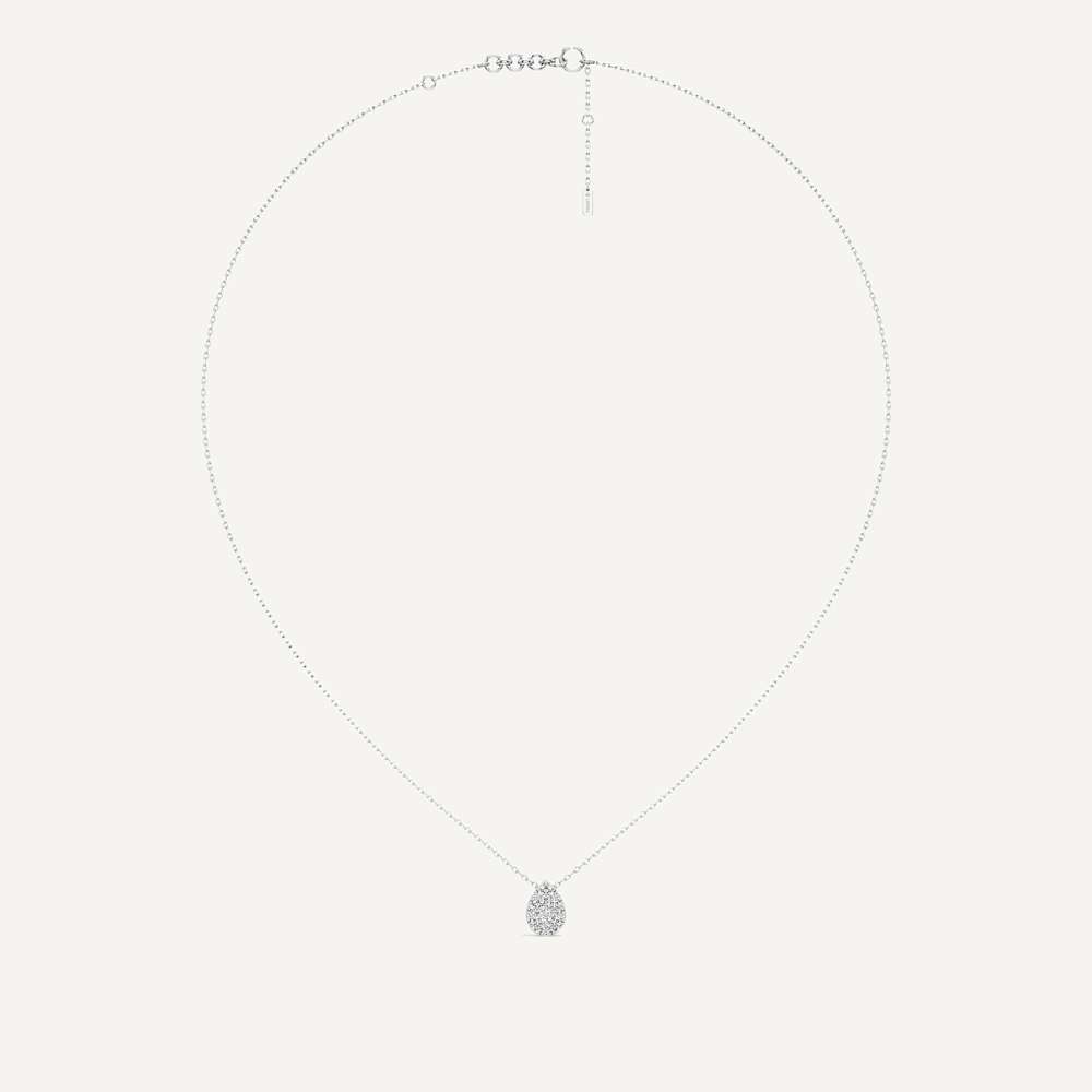 Whisper Pear Diamond Pendant