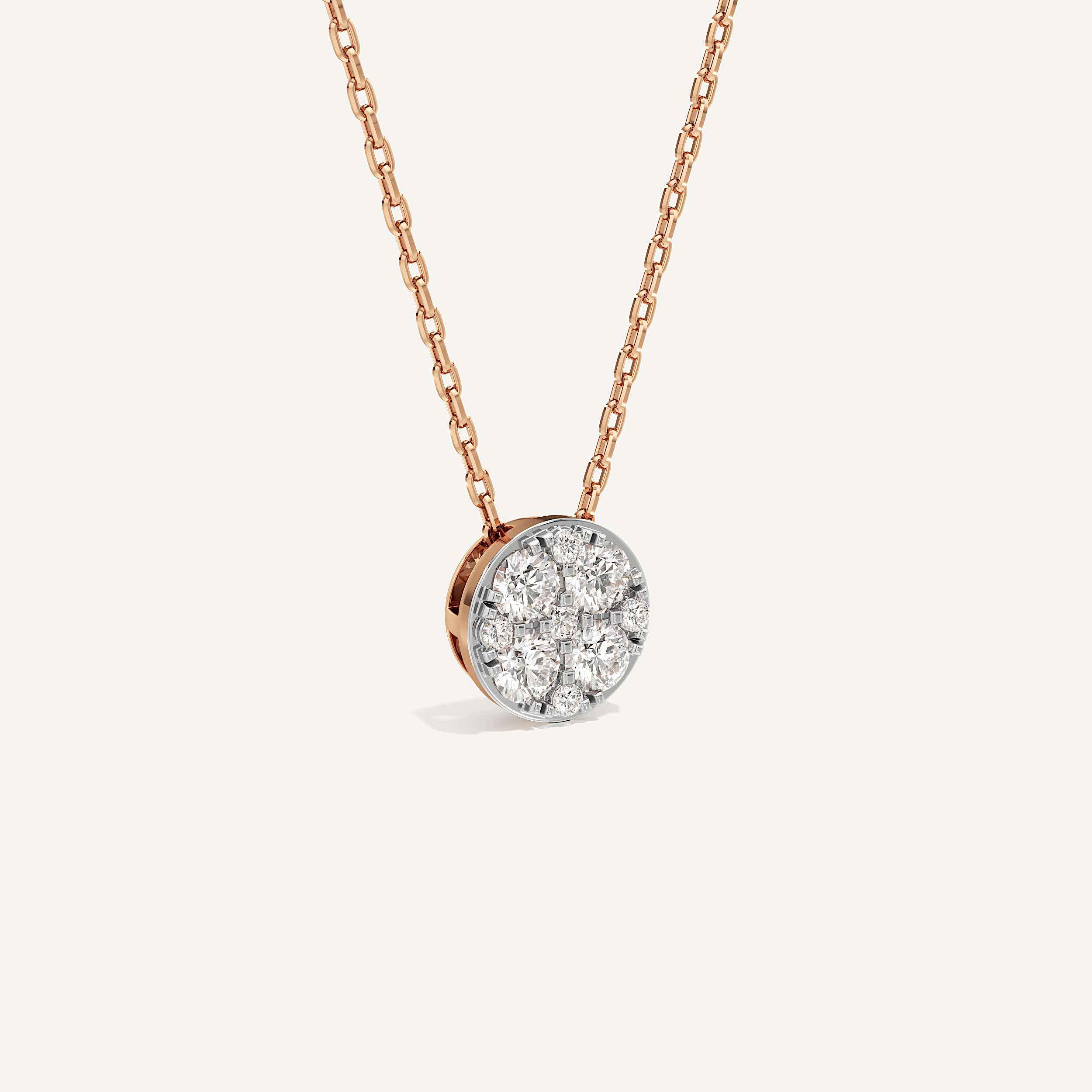 Infinite Round Diamond Pendant with Chain