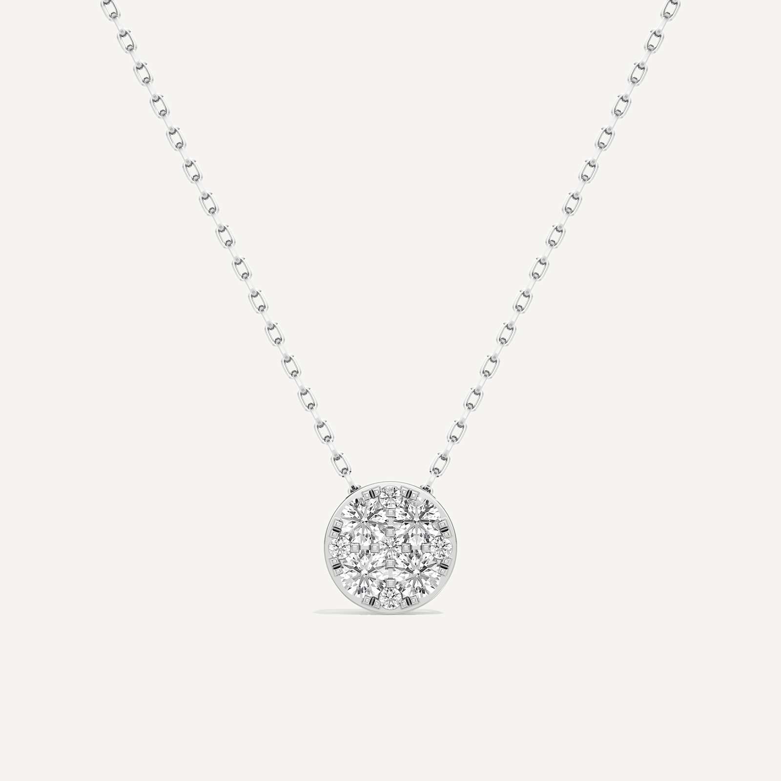 Infinite Round Diamond Pendant with Chain