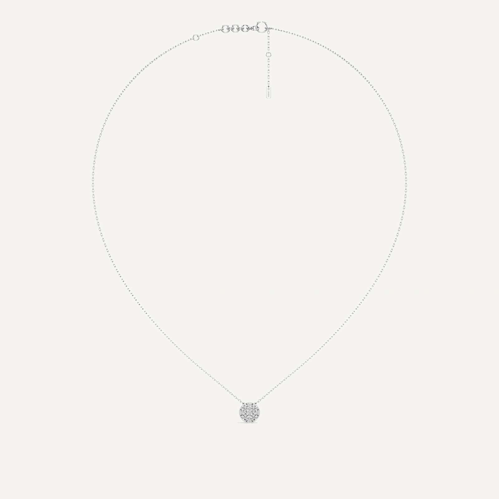 Infinite Round Diamond Pendant with Chain
