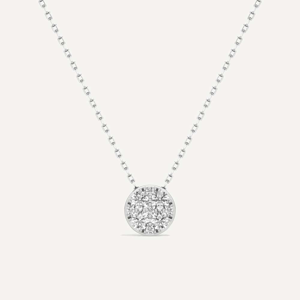 Infinite Round Diamond Pendant with Chain