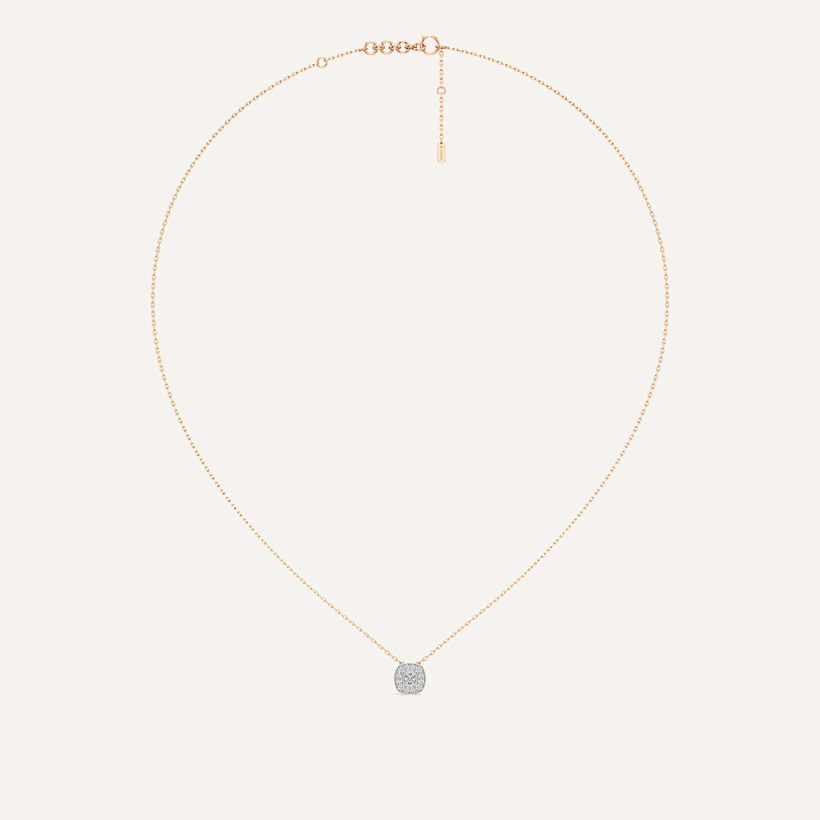Distinctly Yours Cushion Diamond Pendant with Chain