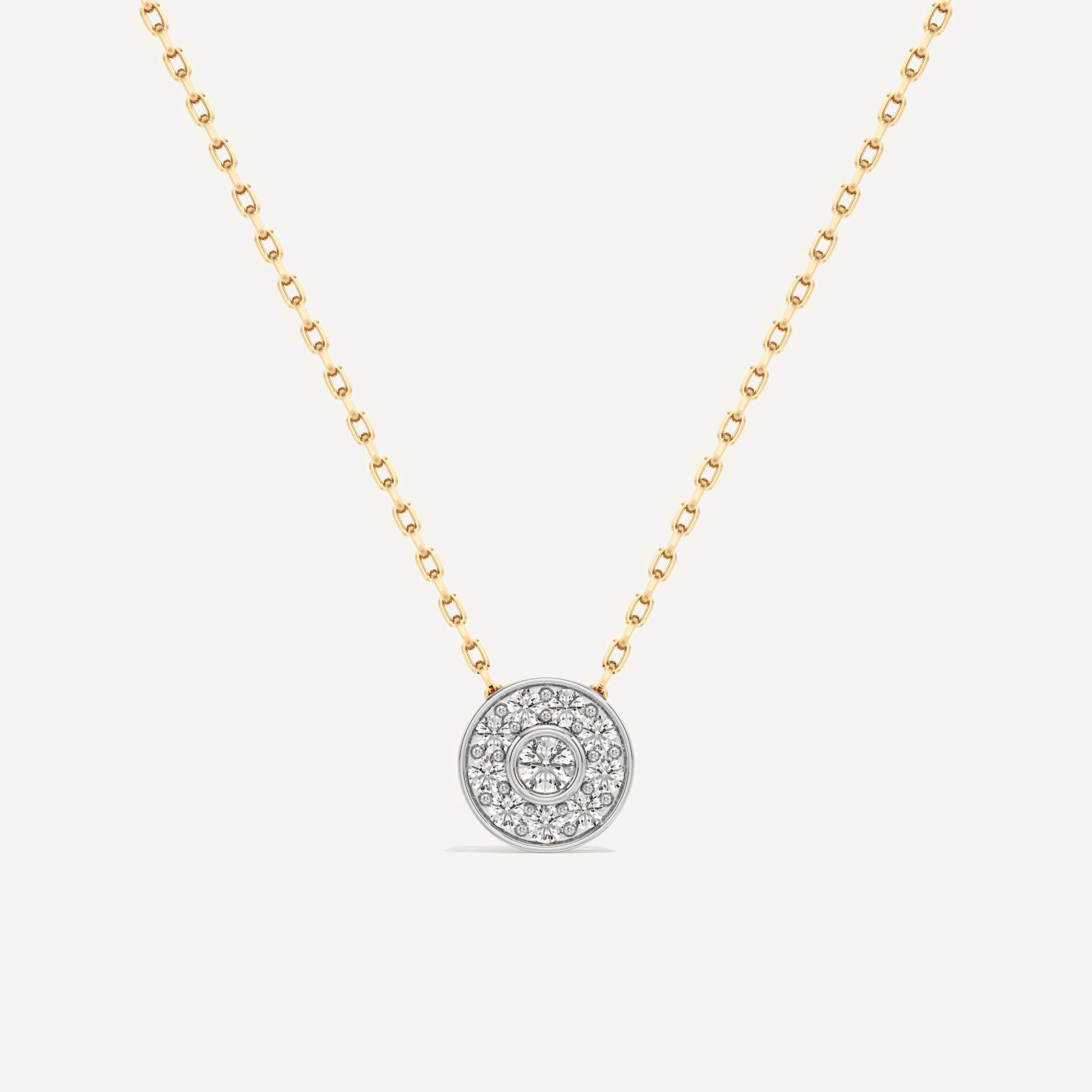 Part of You Round Diamond Pendant with Chain