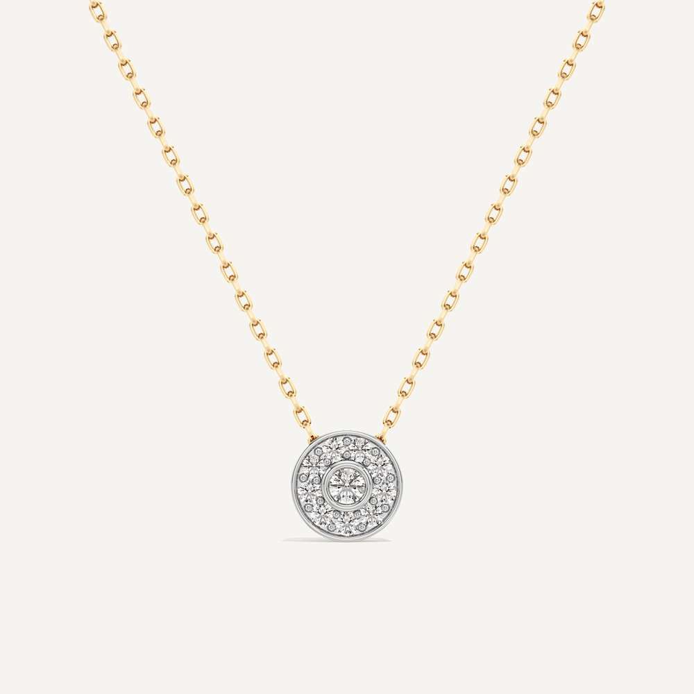 Part of You Round Diamond Pendant with Chain