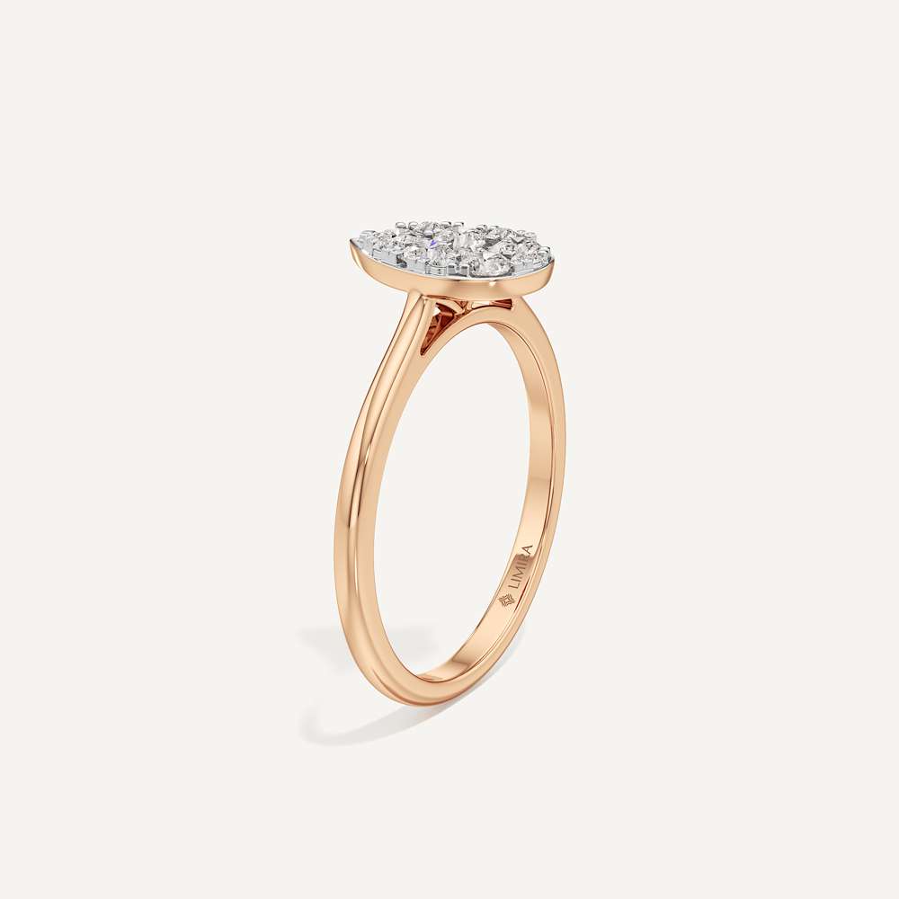 Teardrop Pear Diamond Ring