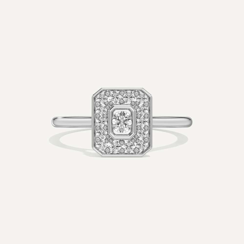 Majestic Emerald Diamond Ring