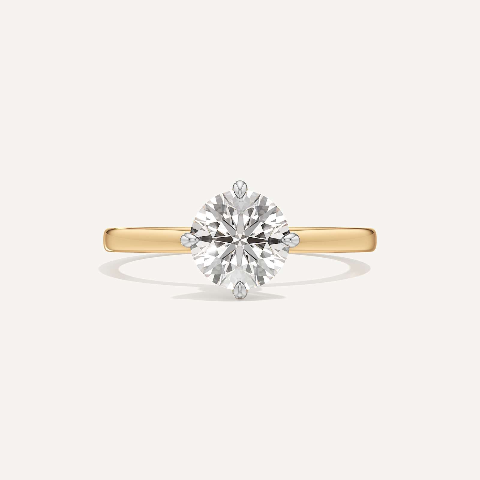 Aurelia Minimalist Round Solitaire