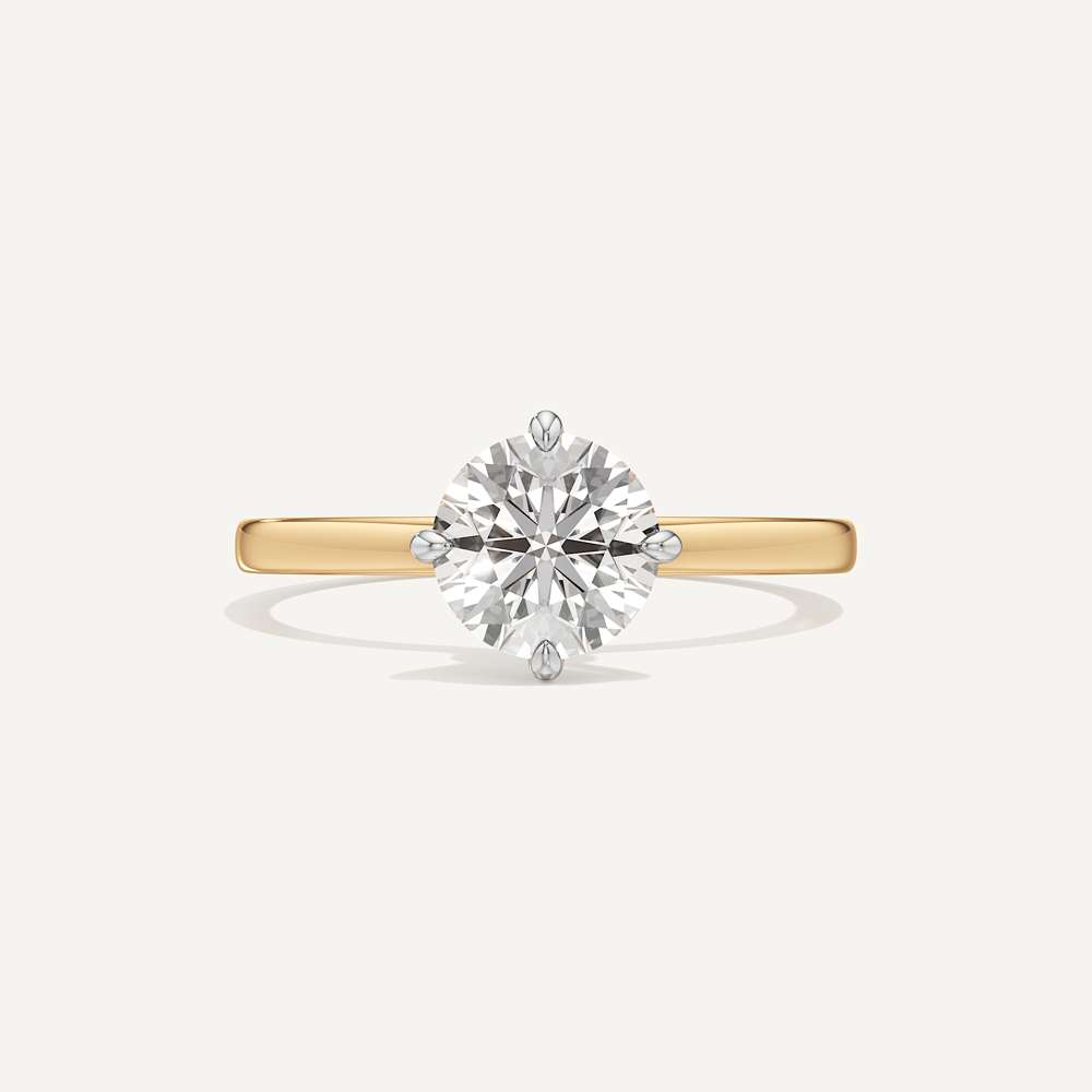 Aurelia Minimalist Round Solitaire