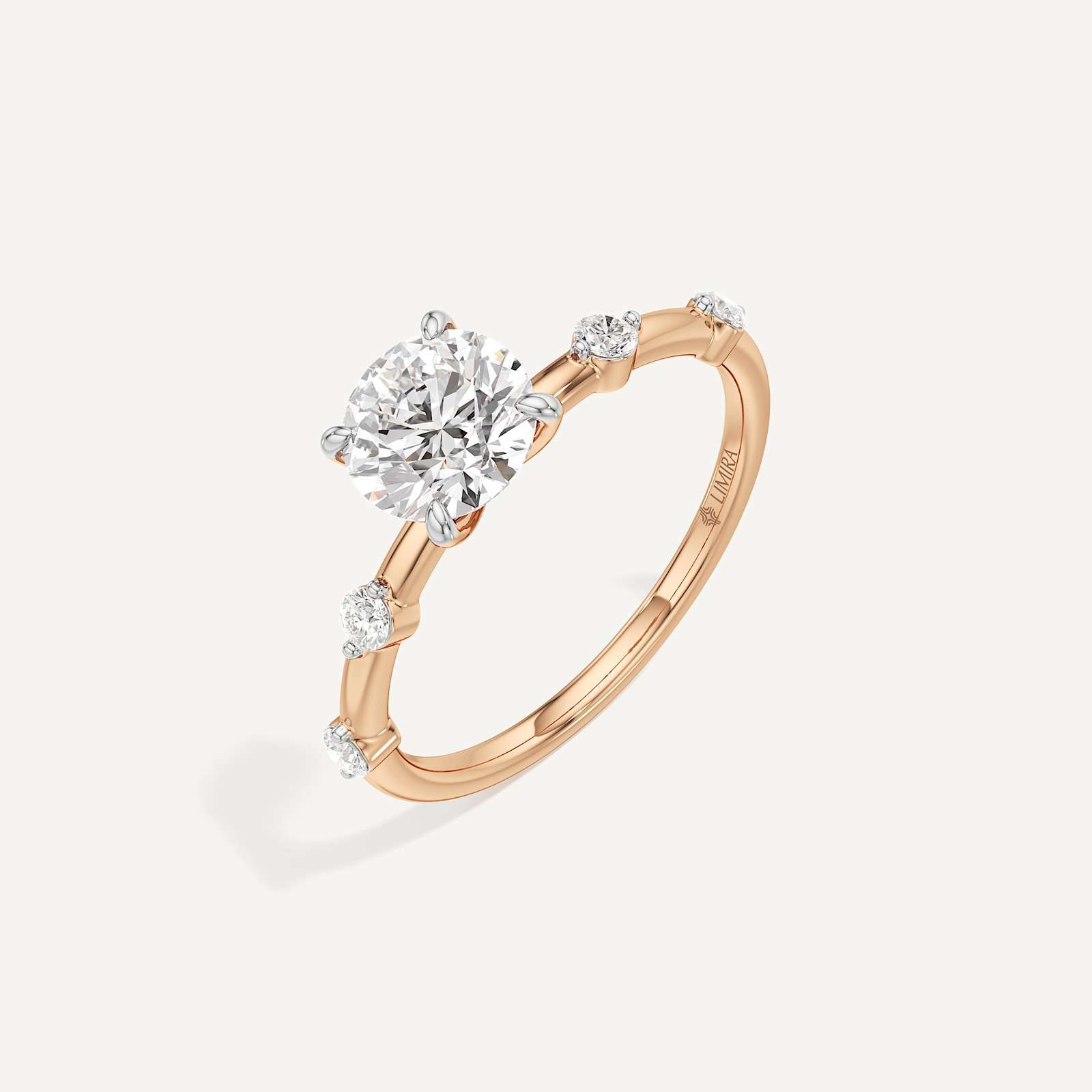 Viona Side Stone Solitaire Diamond