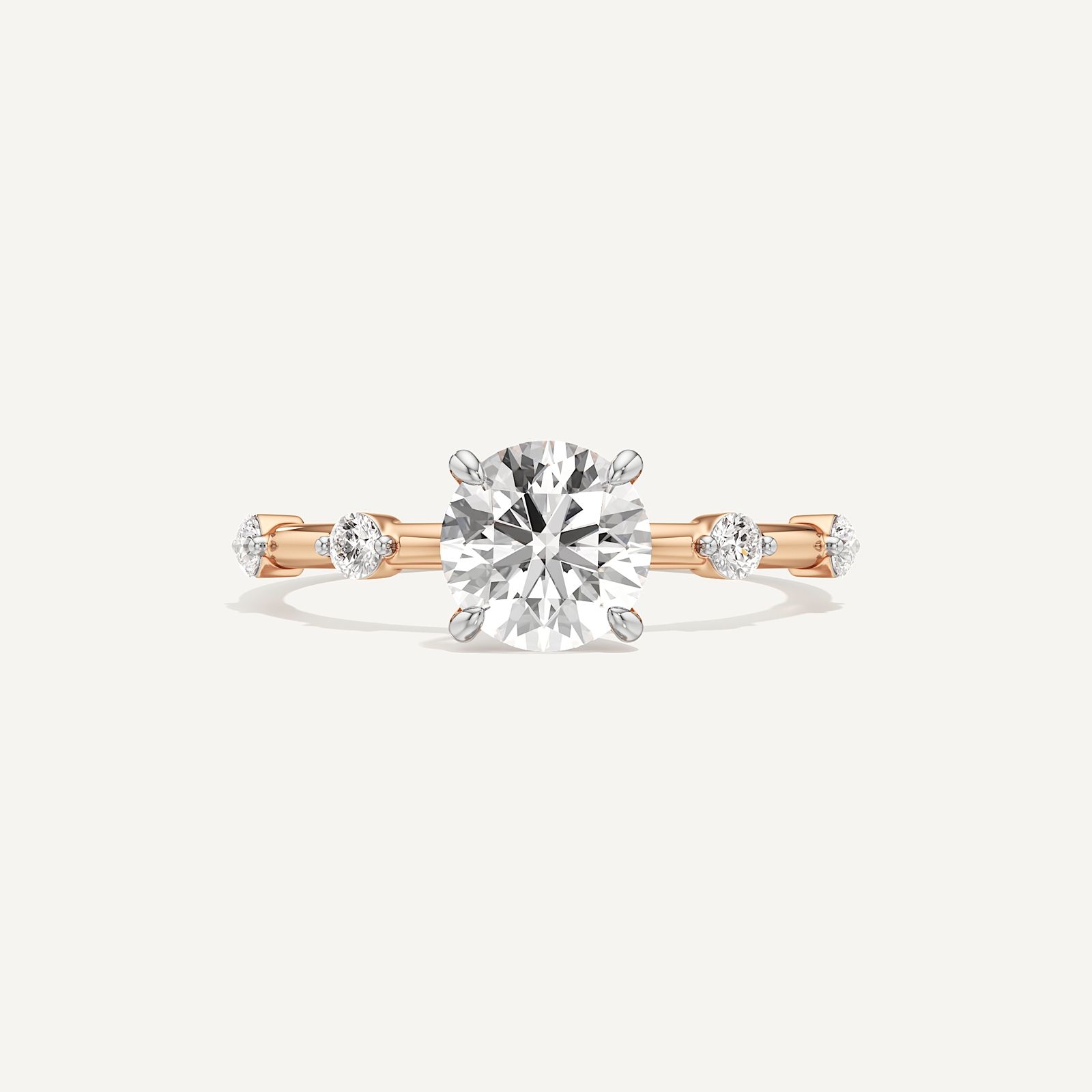 Viona Side Stone Solitaire Diamond