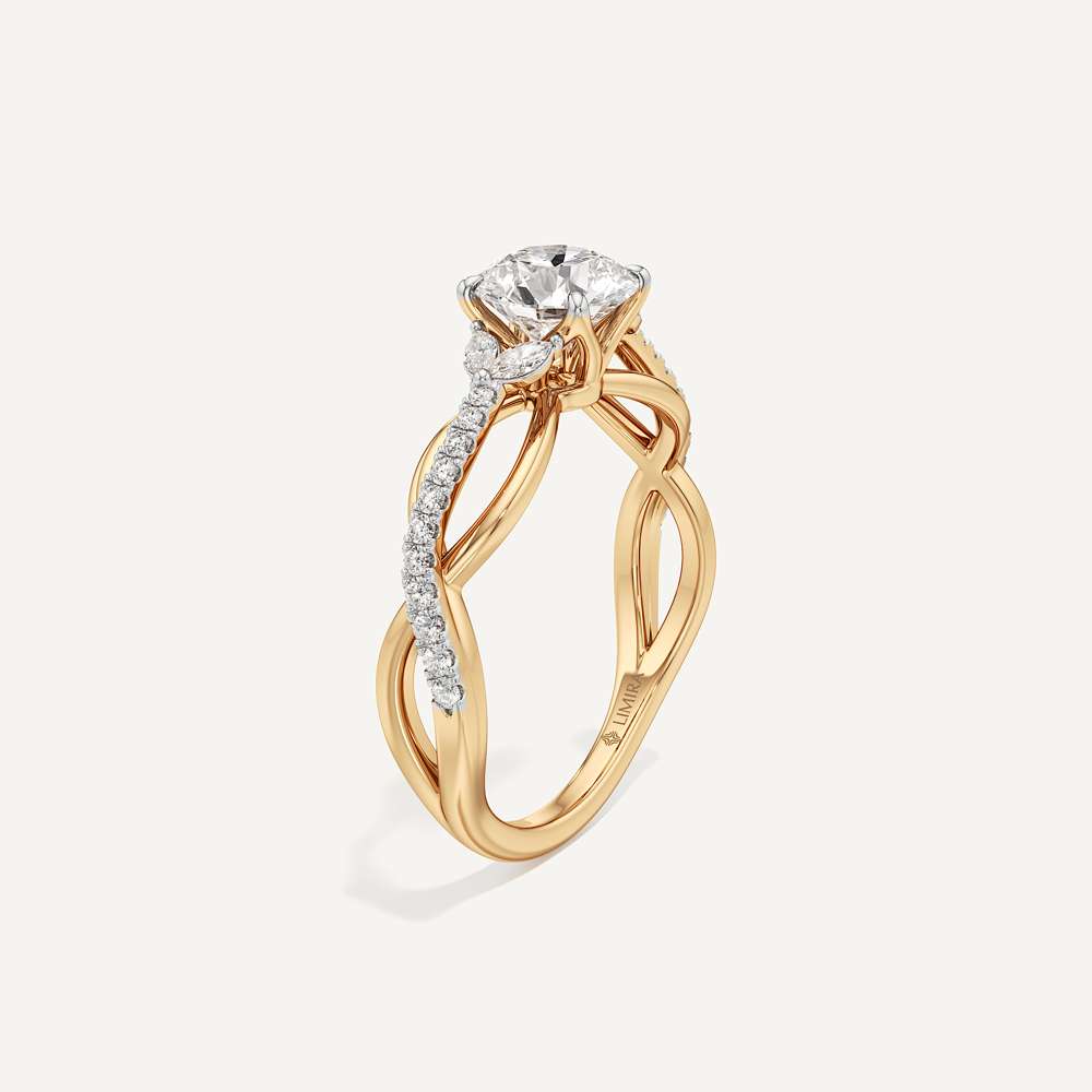 Helix Twisted Pave Diamond