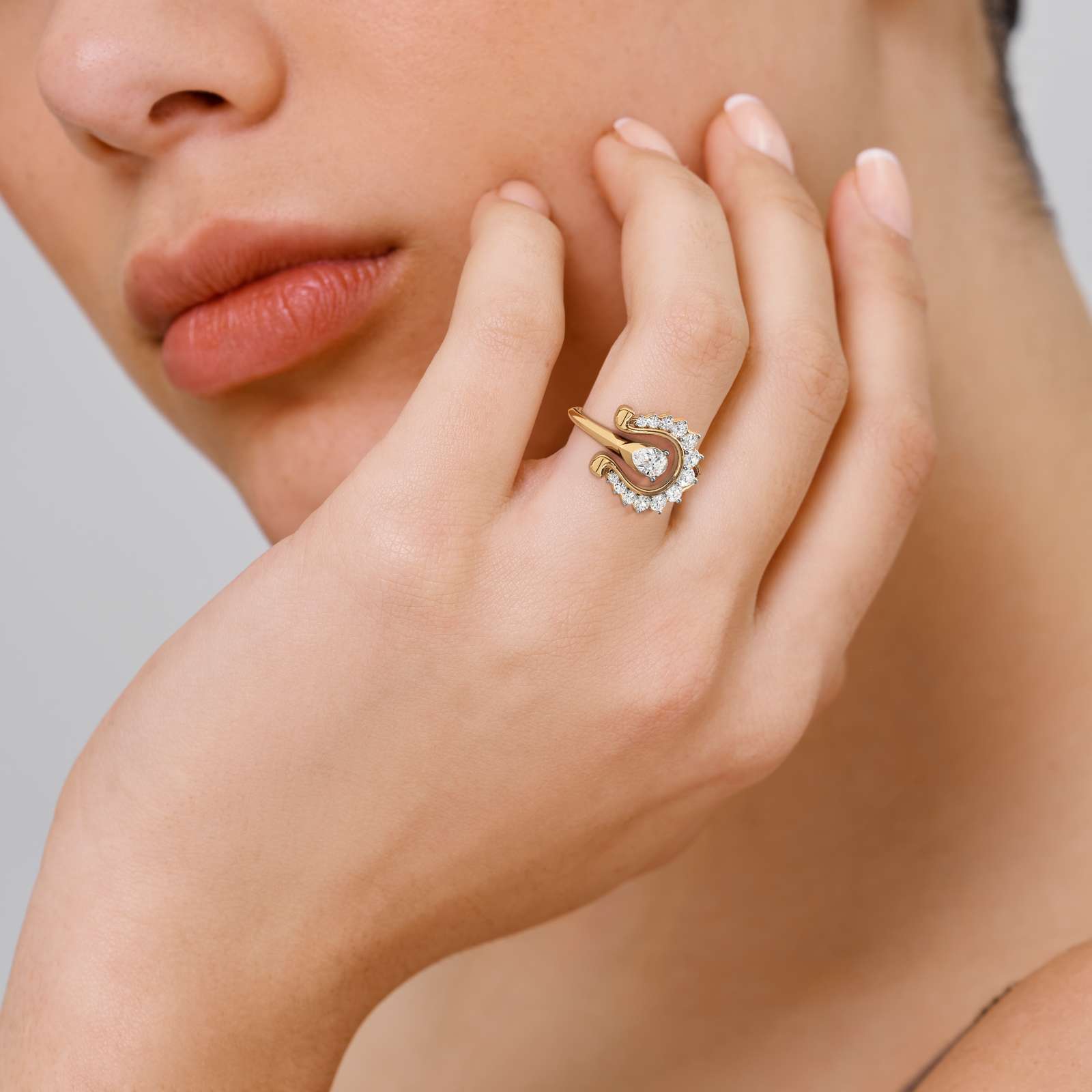 Buy Best|Fortuna Wave Cocktail Ring|online