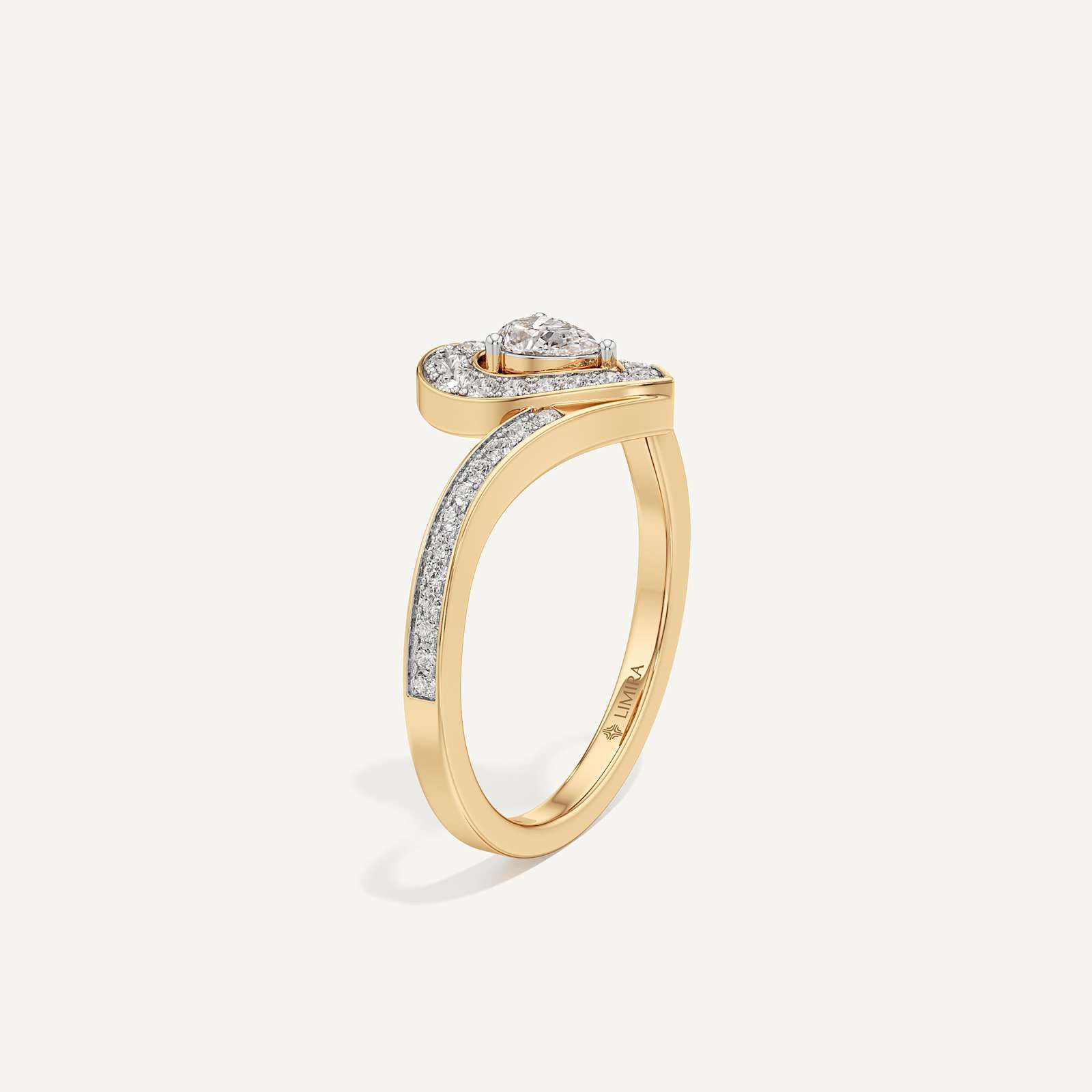 Bianca Pear Halo Diamond