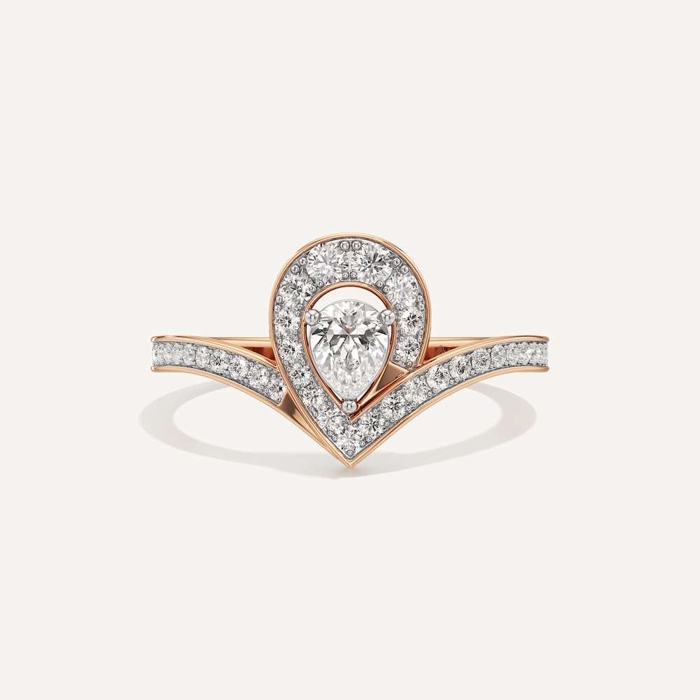 Bianca Pear Halo Diamond