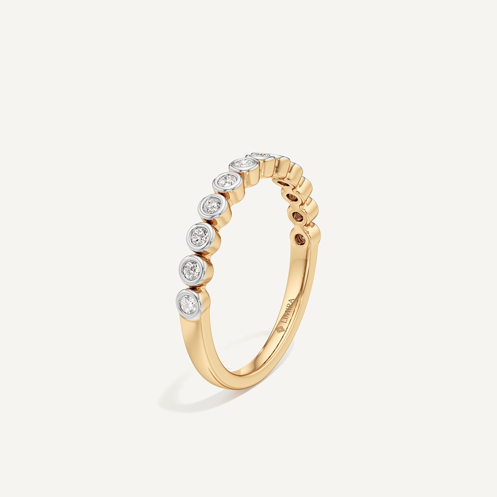 Eterna Bezel Diamond Band