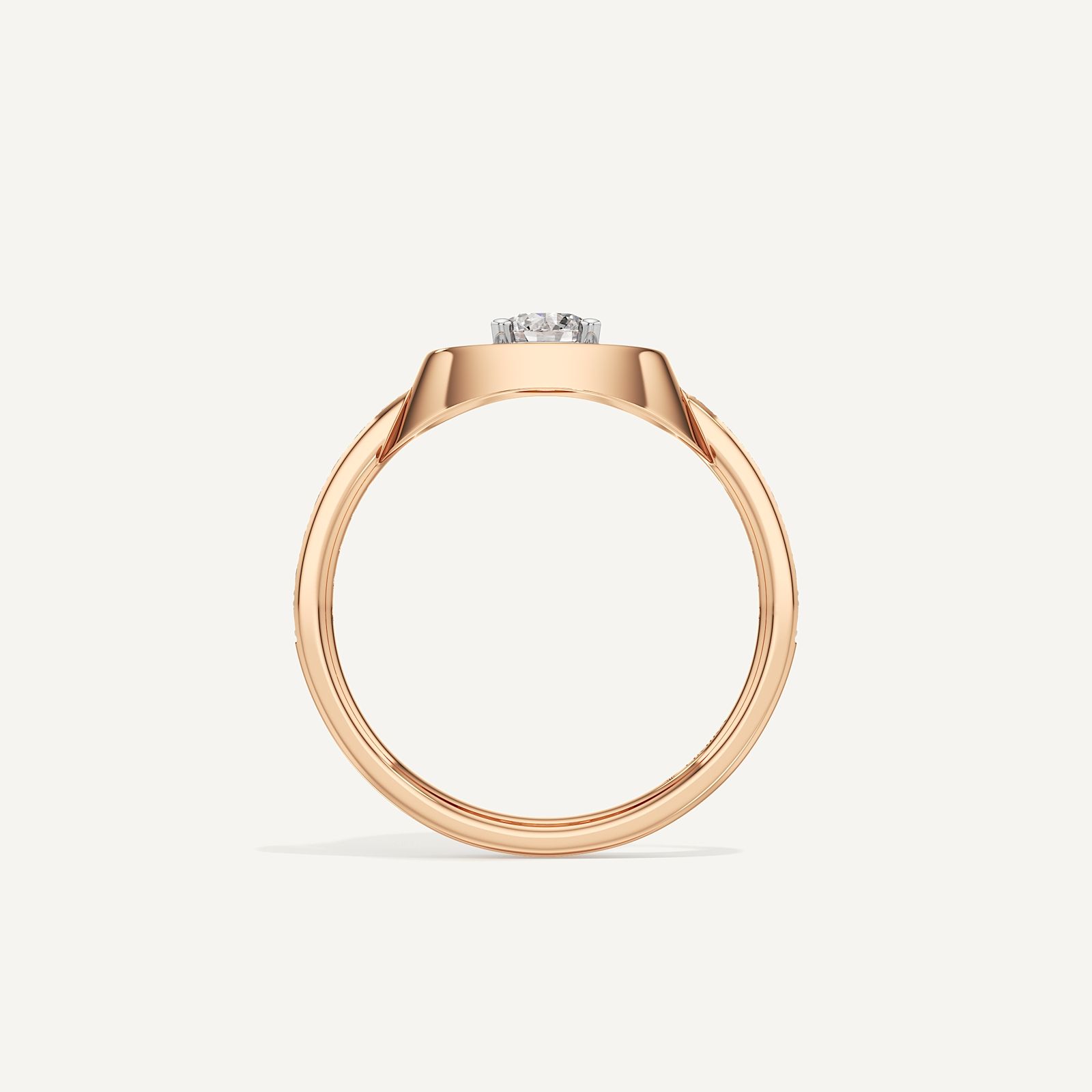 Floating Round Halo Diamond