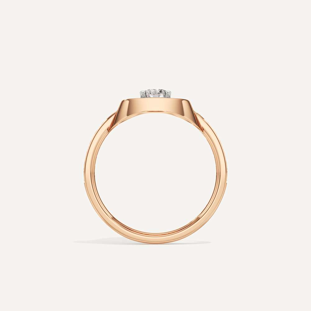 Floating Round Halo Diamond