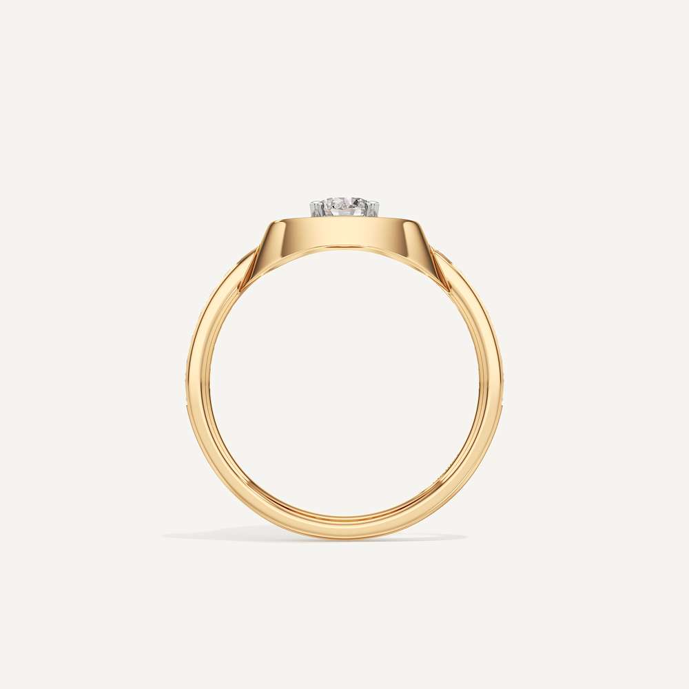 Floating Round Halo Diamond