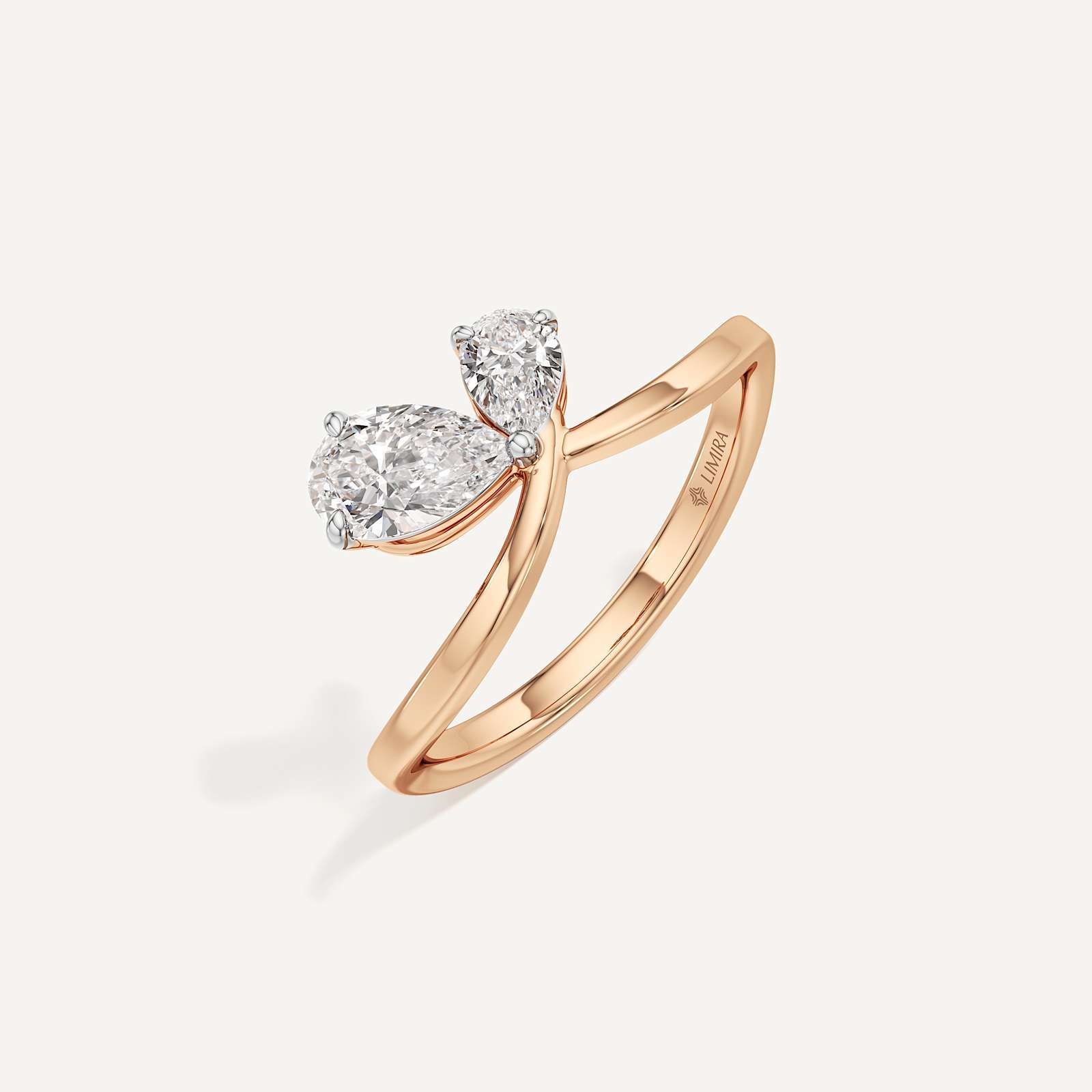 0.50 & 1 Ct Pear Duo Toi et Moi Diamond