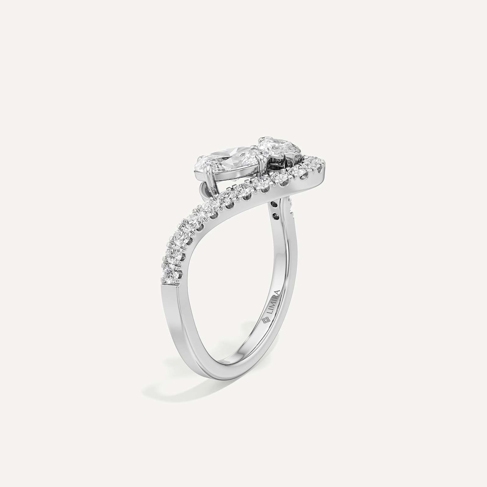 Marquise & Oval Wave Toi et Moi Diamond